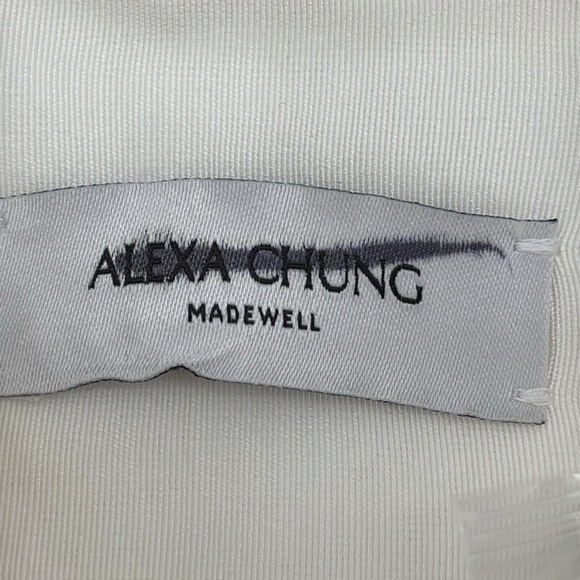 Alexa Chung for Madewell Pleat-Pocket Button-Up Shirt in white size M NWT NT108 - Picture 6 of 11